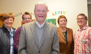 Der Vorstand des Fördervereins "Alte Schule Müssen e.V.": Annegret Biester, Birte Papapanagiotou, Karl-Gerhard Asmus, Dr. Petra Ewald und Detlef Dehr